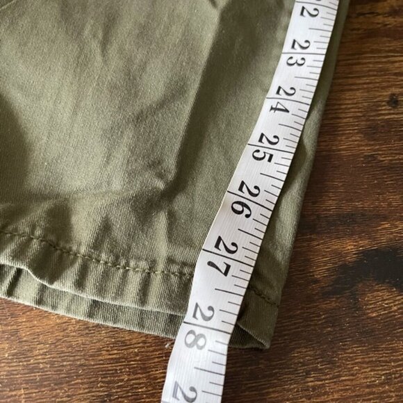 J Crew Mercantile army green slim fit utility cargo pants mid-rise size 6 - Picture 8 of 10